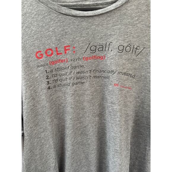 Men’s Travis Mathew’s Definition of Golf Grey T-Shirt Sz XL - Picture 2 of 3
